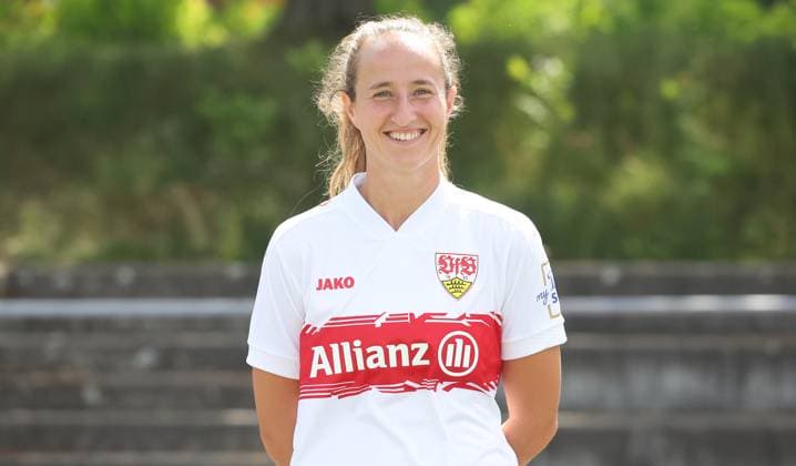 BAU Stuttgart Fußball 2.Bundesliga Fototermin Tamar Dogus ; VfB Stuttgart Frauen,Porträttermin 2025 2026