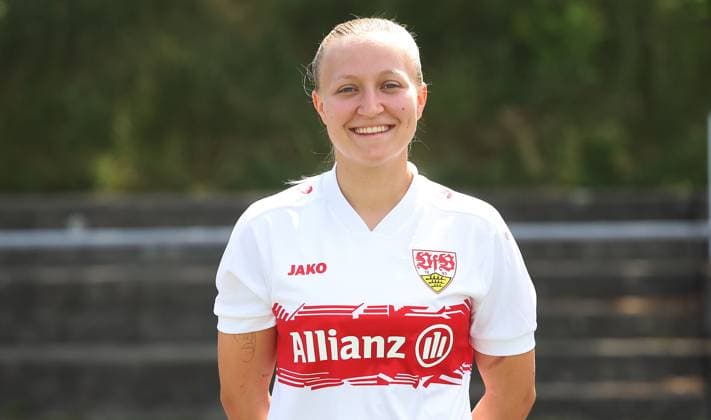 BAU Stuttgart Fußball 2.Bundesliga Fototermin Leonie Schetter; VfB Stuttgart Frauen,Porträttermin 2025 2026