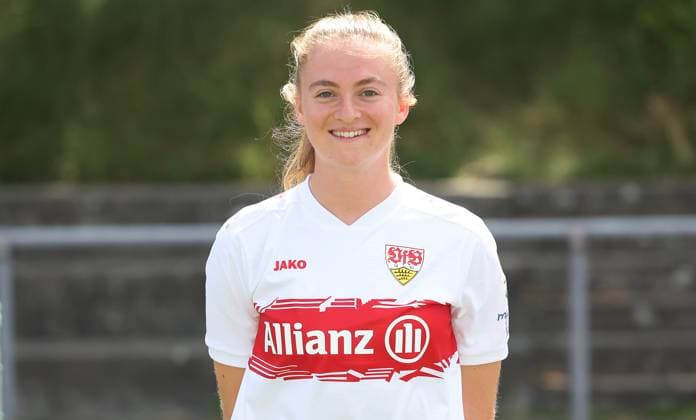 BAU Stuttgart Fußball 2.Bundesliga Fototermin Gillian Castor ; VfB Stuttgart Frauen,Porträttermin 2025 2026