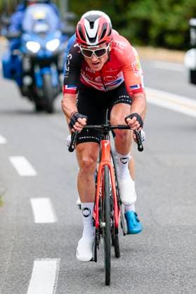 Tour de France 2025 Stage 14 LUCHON SUPERBAGNERES, FRANCE - JULY 19 : Thomas Geraint (GBR) of INEOS Grenadiers leading the escape pack during stage 14 of the 112th edition of Tour de France an UCI World Tour 2.UWT cycling road race stage for Men Elite of 183 km with start in Pau and finish in Luchon Superbagneres on July 19, 2025 in Luchon Superbagneres, France, 19 07 2025 ( Motordriver Kenny Verfaillie - Luchon Superbagneres France  Copyright: xLucaxBettinix