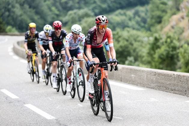 Dutch Thymen Arensman of Ineos Grenadiers pictured in action during stage 14 of the 2025 Tour de France cycling race, from Pau to Luchon-Superbagneres (183 km), on Saturday 19 July 2025 in France. The 112th edition of the Tour de France starts on Saturday 5 July in Lille, France, and will finish in Paris, France on the 27th of July. POOLxLUCAxBETTINI  x129560111x