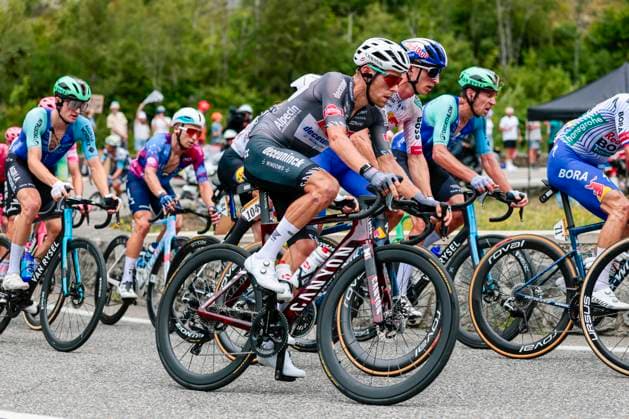 Tour de France 2025 Stage 14 LUCHON SUPERBAGNERES, FRANCE - JULY 19 : Meurisse Xandro (BEL) of Alpecin - Deceuninck in action during stage 14 of the 112th edition of Tour de France an UCI World Tour 2.UWT cycling road race stage for Men Elite of 183 km with start in Pau and finish in Luchon Superbagneres on July 19, 2025 in Luchon Superbagneres, France, 19 07 2025 ( Motordriver Kenny Verfaillie - Luchon Superbagneres France  Copyright: xLucaxBettinix