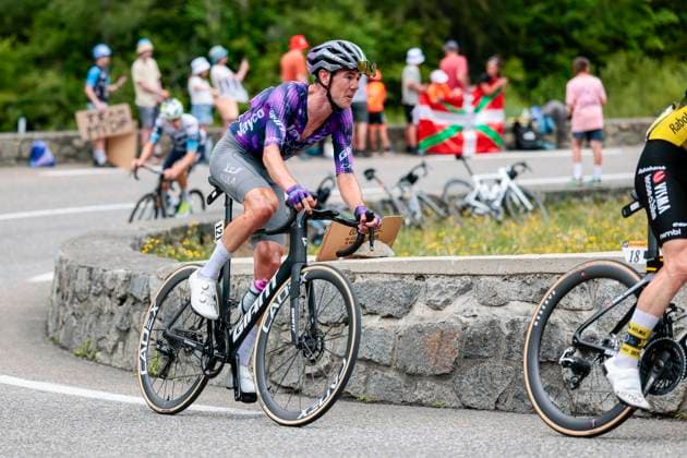 Tour de France 2025 Stage 14 LUCHON SUPERBAGNERES, FRANCE - JULY 19 : O Connor Ben (AUS) of Team Jayco AlUla in action during stage 14 of the 112th edition of Tour de France an UCI World Tour 2.UWT cycling road race stage for Men Elite of 183 km with start in Pau and finish in Luchon Superbagneres on July 19, 2025 in Luchon Superbagneres, France, 19 07 2025 ( Motordriver Kenny Verfaillie - Luchon Superbagneres France  Copyright: xLucaxBettinix