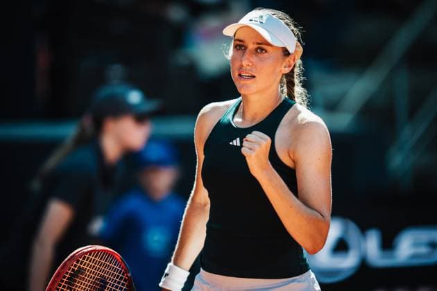 Tennis Frauen MSC Hamburg Ladies Open WTA, Tennis Damen 250 Anna Bondar (HUN) vs. Kaja Juvan (SVN) 19.07.2025 Kaja Ruvan ballt die Faust beim Jubel Hamburg Tennisstadion am Rothenbaum Hamburg Deutschland