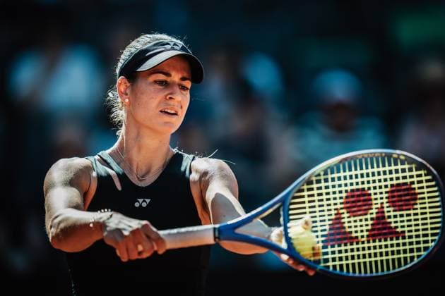 Tennis Frauen MSC Hamburg Ladies Open WTA, Tennis Damen 250 Anna Bondar (HUN) vs. Kaja Juvan (SVN) 19.07.2025 Anna Bondar macht sich bereit zum Aufschlag Hamburg Tennisstadion am Rothenbaum Hamburg Deutschland