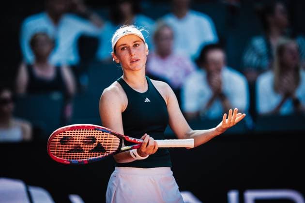 Tennis Frauen MSC Hamburg Ladies Open WTA, Tennis Damen 250 Anna Bondar (HUN) vs. Kaja Juvan (SVN) 19.07.2025 Kaja Ruvan sichtlich unzufrieden und enttäuscht Hamburg Tennisstadion am Rothenbaum Hamburg Deutschland
