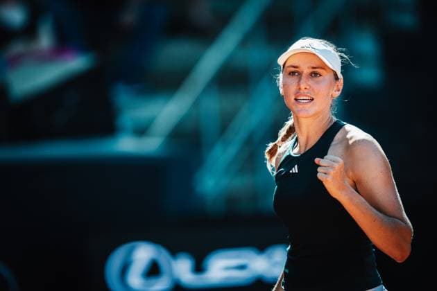 Tennis Frauen MSC Hamburg Ladies Open WTA, Tennis Damen 250 Anna Bondar (HUN) vs. Kaja Juvan (SVN) 19.07.2025 Kaja Ruvan ballt die Faust beim Jubel Hamburg Tennisstadion am Rothenbaum Hamburg Deutschland