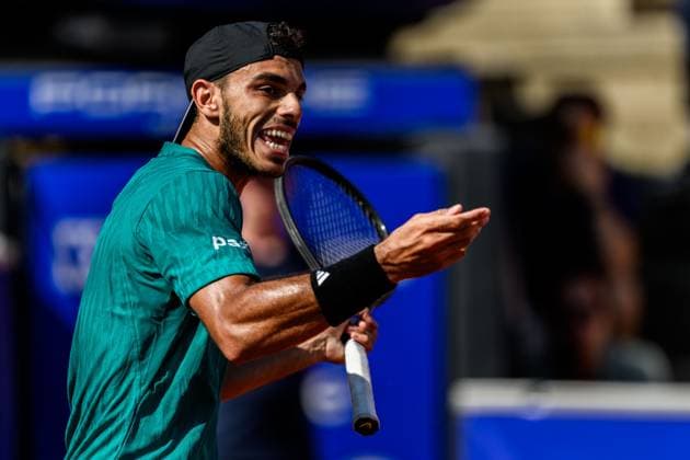 250719 Francisco Cerundolo of Argentina competes in a singels semifinal tennis match during day 7 of the Nordea Open on July 19, 2025 in Bastad. Photo: Mathilda Schuler BILDBYRAN kod MA MA0848 tennis ATP, Tennis Herren 250 nordea open bbeng semifinal Copyright: MATHILDAxSCHULER BB250719MA046