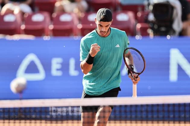 Francisco Cerundolo, Argentina, during Saturday s semifinal in the men s singles at the Nordea Open tennis tournament in Bastad, Sweden on july 19, 2025. BASTAD SWEDEN x9200x