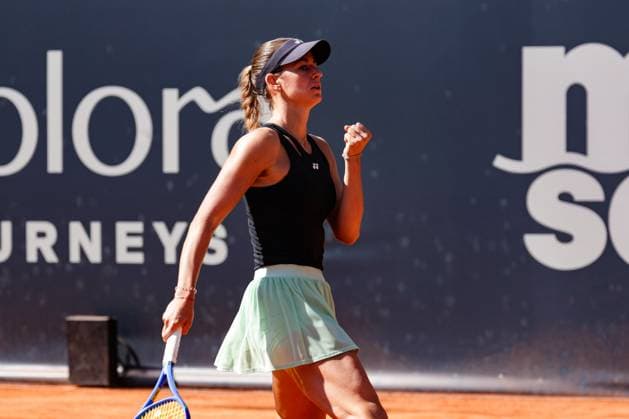 GER, Hamburg, xFSx, ATP250 Frauen-Tennistunier , MSC Hamburg Ladies Open 2025 , Halbfinale ,18.07.2025 v.l. Anna Bondar (HUN) Siegerfaust, jubel Copyright: HMBxMedia FernandoxSoares