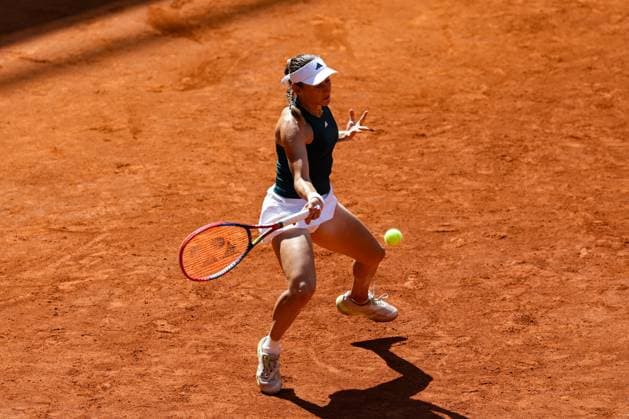 GER, Hamburg, xFSx, ATP250 Frauen-Tennistunier , MSC Hamburg Ladies Open 2025 , Halbfinale ,18.07.2025 v.l. Kaja Juvan (SLO) spielt eine Vorhand Copyright: HMBxMedia FernandoxSoares