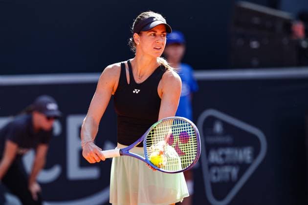 GER, Hamburg, xFSx, ATP250 Frauen-Tennistunier , MSC Hamburg Ladies Open 2025 , Halbfinale ,18.07.2025 v.l. Anna Bondar (HUN) macht einen Aufschlag Copyright: HMBxMedia FernandoxSoares