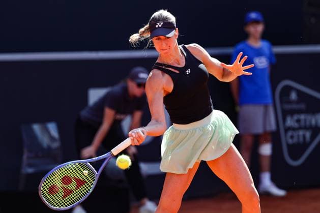 GER, Hamburg, xFSx, ATP250 Frauen-Tennistunier , MSC Hamburg Ladies Open 2025 , Halbfinale ,18.07.2025 v.l. Anna Bondar (HUN) spielt eine Vorhand Copyright: HMBxMedia FernandoxSoares