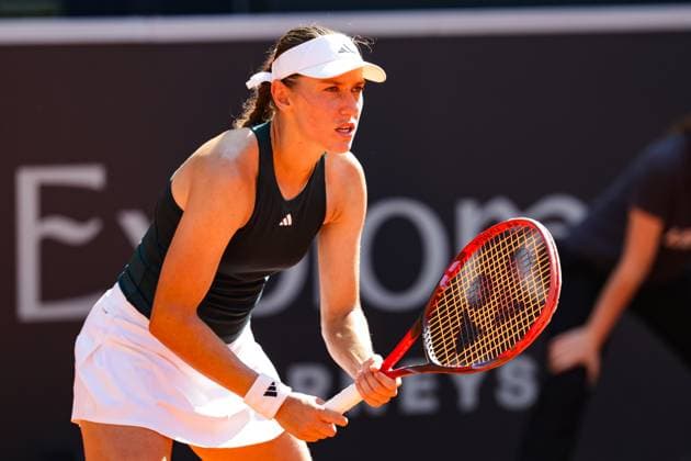 GER, Hamburg, xFSx, ATP250 Frauen-Tennistunier , MSC Hamburg Ladies Open 2025 , Halbfinale ,18.07.2025 v.l. Kaja Juvan (SLO) Wartet auf den Aufschlag Copyright: HMBxMedia FernandoxSoares