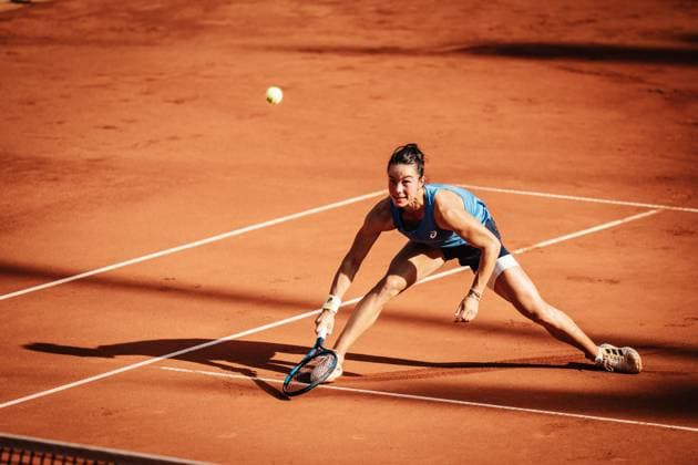 Tennis Frauen MSC Hamburg Ladies Open WTA, Tennis Damen 250 Lois Boisson (FRA) vs. Dajana Jastremska (UKR) 19.07.2025 Lois Boisson streckt sich für den Ball Hamburg Tennisstadion am Rothenbaum Hamburg Deutschland