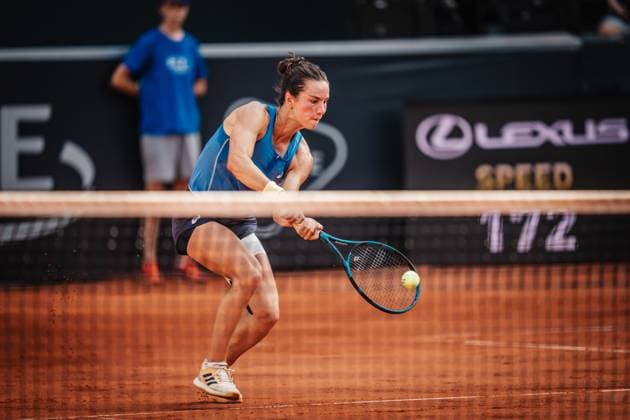 Tennis Frauen MSC Hamburg Ladies Open WTA, Tennis Damen 250 Lois Boisson (FRA) vs. Dajana Jastremska (UKR) 19.07.2025 Lois Boisson spielt eine Rückhand Hamburg Tennisstadion am Rothenbaum Hamburg Deutschland