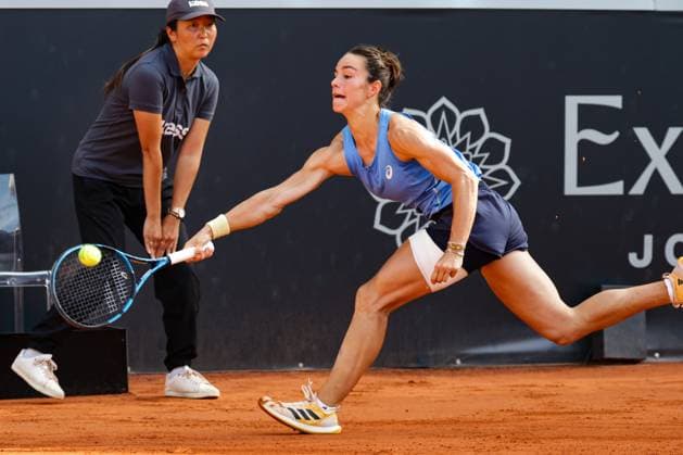 GER, Hamburg, xFSx, ATP250 Frauen-Tennistunier , MSC Hamburg Ladies Open 2025 , Halbfinale ,19.07.2025 v.l. Lois Boisson (FRA) spielt eine Vorhand Copyright: HMBxMedia FernandoxSoares