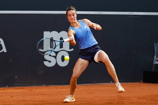 GER, Hamburg, xFSx, ATP250 Frauen-Tennistunier , MSC Hamburg Ladies Open 2025 , Halbfinale ,19.07.2025 v.l. Lois Boisson (FRA) spielt eine Vorhand Copyright: HMBxMedia FernandoxSoares