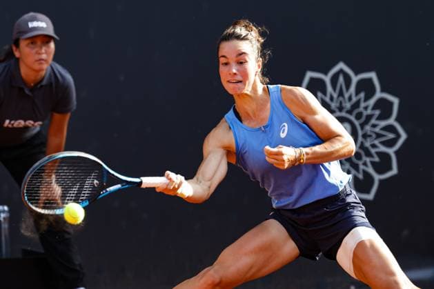 GER, Hamburg, xFSx, ATP250 Frauen-Tennistunier , MSC Hamburg Ladies Open 2025 , Halbfinale ,19.07.2025 v.l. Lois Boisson (FRA) spielt eine Vorhand Copyright: HMBxMedia FernandoxSoares