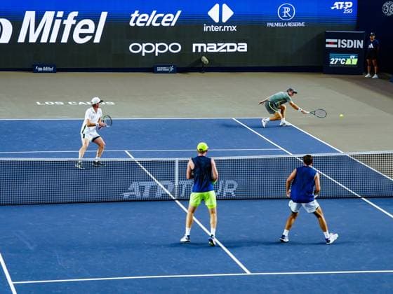 LOS CABOS TENNIS OPEN 2025 LOS CABOS TENNIS OPEN 2025 BAYLDON SCHOOLKATE VS TRACY CASH 19072025 LOS CABOS, BAJA CALIFORNIA, MEXICO. Action photo of Tristan Schoolkate and Blake Bayldon of Australia, during tue final of the doubles tournament of Los Cabos Tennis Open 2025 held at the Mextenis Stadium of the Cabo Sports Complex of Los Cabos, Baja California, Mexico. Foto de accion de Tristan Schoolkate y Blake Bayldon de Australia, durante la final del torneo de dobles en Los Cabos Tennis Open 2025 celebrado en el Estadio Mextenis del Cabo Sports Complex de Los Cabos, Baja California, Mexico. PHOTO BY IMAGENSHOP AGENCIA FOTOGRAFICA LOS CABOS BAJA CALIFORNIA MEXICO Copyright: xIMAGENSHOPxAGENCIAxFOTOGRAFICAx