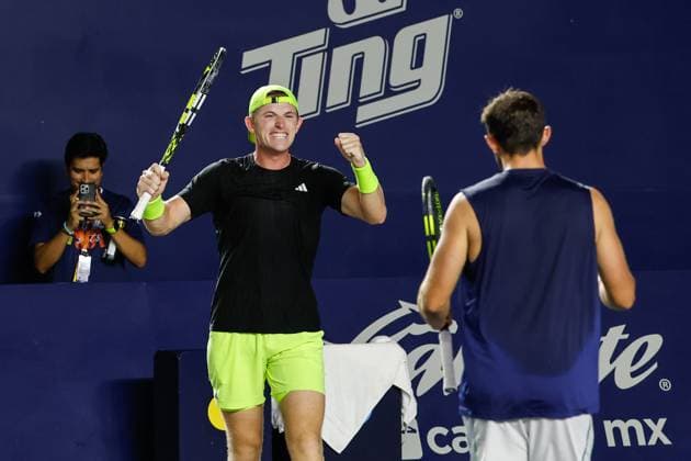 LOS CABOS TENNIS OPEN 2025 LOS CABOS TENNIS OPEN 2025 BAYLDON SCHOOLKATE VS TRACY CASH 19072025 LOS CABOS, BAJA CALIFORNIA, MEXICO. Action photo of James Tracy and Robert Cash of the USA, during the final of the doubles tournament of Los Cabos Tennis Open 2025 held at the Mextenis Stadium of the Cabo Sports Complex of Los Cabos, Baja California, Mexico. Foto de accion de James Tracy y Robert Cash de Estados Unidos, durante la final del torneo de dobles en Los Cabos Tennis Open 2025 celebrado en el Estadio Mextenis del Cabo Sports Complex de Los Cabos, Baja California, Mexico. PHOTO BY IMAGENSHOP AGENCIA FOTOGRAFICA LOS CABOS BAJA CALIFORNIA MEXICO Copyright: xIMAGENSHOPxAGENCIAxFOTOGRAFICAx