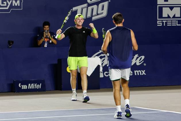 LOS CABOS TENNIS OPEN 2025 LOS CABOS TENNIS OPEN 2025 BAYLDON SCHOOLKATE VS TRACY CASH 19072025 LOS CABOS, BAJA CALIFORNIA, MEXICO. Action photo of James Tracy and Robert Cash of the USA, during the final of the doubles tournament of Los Cabos Tennis Open 2025 held at the Mextenis Stadium of the Cabo Sports Complex of Los Cabos, Baja California, Mexico. Foto de accion de James Tracy y Robert Cash de Estados Unidos, durante la final del torneo de dobles en Los Cabos Tennis Open 2025 celebrado en el Estadio Mextenis del Cabo Sports Complex de Los Cabos, Baja California, Mexico. PHOTO BY IMAGENSHOP AGENCIA FOTOGRAFICA LOS CABOS BAJA CALIFORNIA MEXICO Copyright: xIMAGENSHOPxAGENCIAxFOTOGRAFICAx