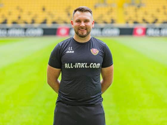 18.07.2025, xomx, Fussball 2.Bundesliga, Dynamo Dresden - Fototermin Saison 2025 26, Justin Löwe ; Dynamo Dresden; 2. BL, Porträttermin 2025 2026 Dresden