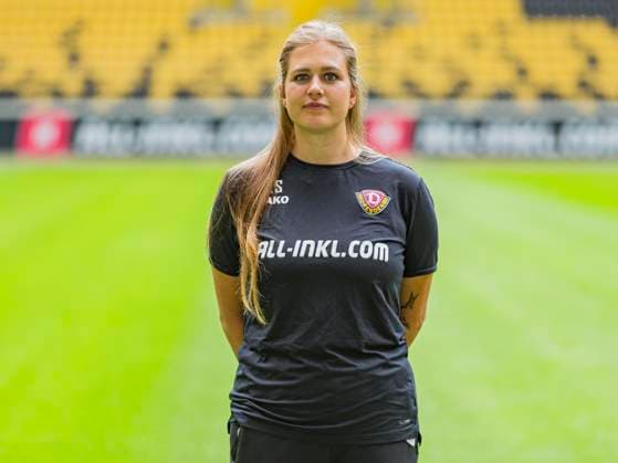 18.07.2025, xomx, Fussball 2.Bundesliga, Dynamo Dresden - Fototermin Saison 2025 26, Laura Seifert ; Dynamo Dresden; 2. BL, Porträttermin 2025 2026 Dresden