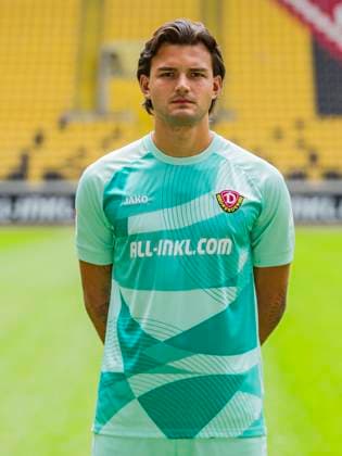 18.07.2025, xomx, Fussball 2.Bundesliga, Dynamo Dresden - Fototermin Saison 2025 26, Tim Stanislav Schreiber ; Dynamo Dresden; 2. BL, Porträttermin 2025 2026 Dresden