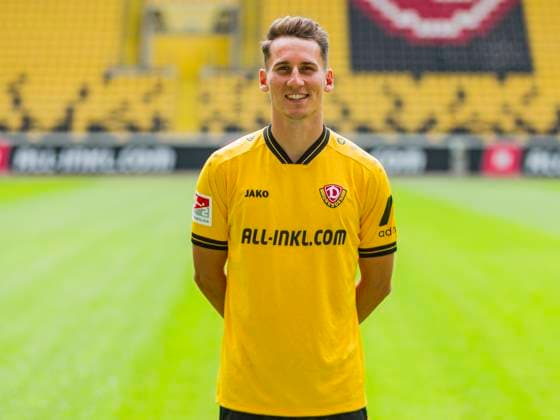 18.07.2025, xomx, Fussball 2.Bundesliga, Dynamo Dresden - Fototermin Saison 2025 26, Konrad Faber ; Dynamo Dresden; 2. BL, Porträttermin 2025 2026 Dresden