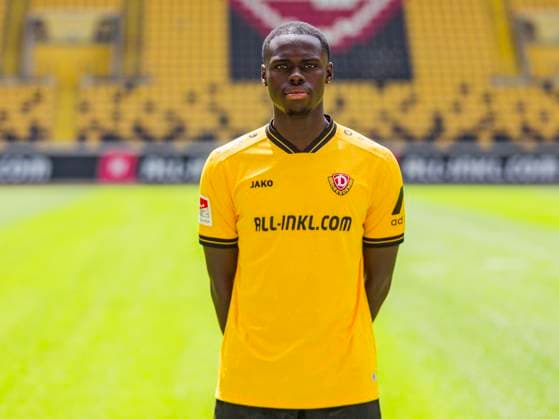 18.07.2025, xomx, Fussball 2.Bundesliga, Dynamo Dresden - Fototermin Saison 2025 26, Kofi Amoako ; Dynamo Dresden; 2. BL, Porträttermin 2025 2026 Dresden