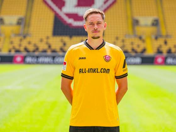 18.07.2025, xomx, Fussball 2.Bundesliga, Dynamo Dresden - Fototermin Saison 2025 26, Aljaz Casar ; Dynamo Dresden; 2. BL, Porträttermin 2025 2026 Dresden