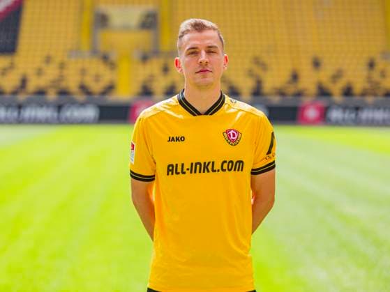 18.07.2025, xomx, Fussball 2.Bundesliga, Dynamo Dresden - Fototermin Saison 2025 26, Niklas Hauptmann ; Dynamo Dresden; 2. BL, Porträttermin 2025 2026 Dresden