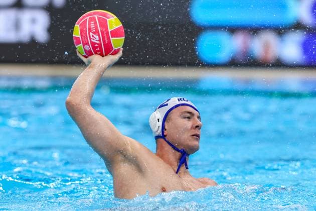 Levente Vancsik of Romania Romania v Canada, Water polo, Wasserball Singapore 2025 World Aquatics Championships, OCBC Aquatic Centre, July 20, 2025, Singapore, Singapore.