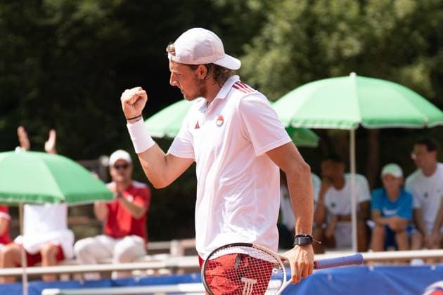 20.07.2025, xhfmx, Tennis 1.Bundesliga, FTC Palmengarten - KTHC RW Koeln Jacopo Berettini (Kölner THC) im Spiel gegen Pedro Cachin (FTC Palmengarten) (DFL DFB REGULATIONS PROHIBIT ANY USE OF PHOTOGRAPHS as IMAGE SEQUENCES and or QUASI-VIDEO) Frankfurt am Main