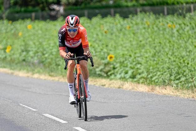 Tour de France 2025 Stage 15 CARCASSONNE, FRANCE - JULY 20 : Foss Tobias (NOR) of INEOS Grenadiers in action during stage 15 of the 112th edition of Tour de France an UCI World Tour 2.UWT cycling road race stage for Men Elite of 169 km with start in Muret and finish in Carcassonne on July 20, 2025 in Carcassonne, France, 20 07 2025 ( Motordriver Kenny Verfaillie - Carcassonne France  Copyright: xJanxDexMeuleneirx