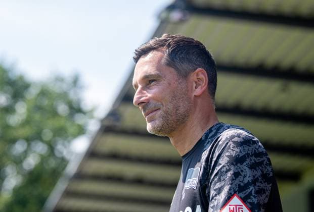 Fussball, Hertha BSC, Saison 2025 26, Saisoneröffnung, Vorstellung der Profis, Trainer Stefan Leitl (Hertha BSC), 20.07. 2025,