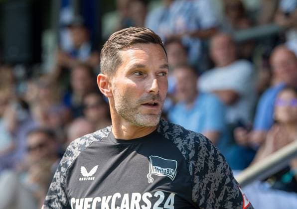 Fussball, Hertha BSC, Saison 2025 26, Saisoneröffnung, Vorstellung der Profis, Trainer Stefan Leitl (Hertha BSC), 20.07. 2025,