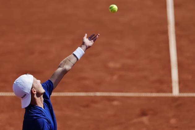 Jesper de Jong, Netherlands, during sunday s men s singles final at the Nordea Open tennis tournament in Bastad, Sweden on july 20, 2025. BASTAD SWEDEN x9200x