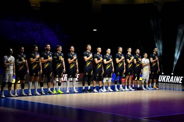 Ljubljana, Slovenia, 20th July 2024: Team Ukraine during the IVNL Volleyball Nations League, Week 3 match, between Ukraine and Canada at Arena Stozice, Ljubljana, Slovenia. (Natasa Kupljenik SPP) Copyright: xNatasaxKupljenikx xSPPx SPP_1024474