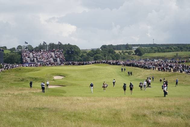 The 153rd Open Championship 2025 Scottie Scheffler In action on the 1st hole the final 4th day TheÊ153rd Open Championship, Royal Portrush Golf Club (Dunluce Links) in Portrush, County Antrim, Northern Ireland, from Thursday, 17 July to Sunday, 20 July 2025. Copyright: xMarkxNewcombex