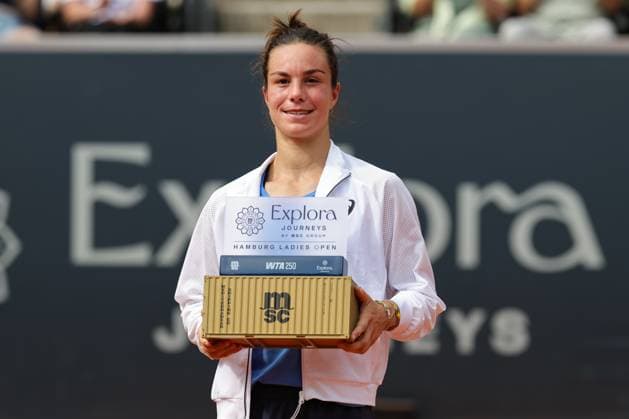 GER, Hamburg, xFSx, ATP250 Frauen-Tennistunier , MSC Hamburg Ladies Open 2025 , Finale ,20.07.2025 v.l. Lois Boisson (FRA) Siegerin in Hamburg Copyright: HMBxMedia FernandoxSoares