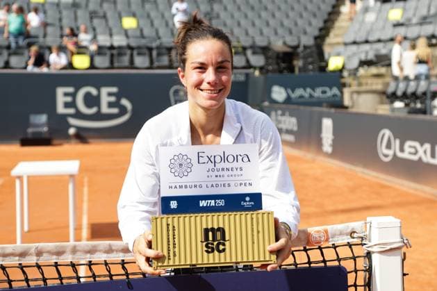 Sport Bilder des Tages GER, Hamburg, xFSx, ATP250 Frauen-Tennistunier , MSC Hamburg Ladies Open 2025 , Finale ,20.07.2025 v.l. Lois Boisson (FRA) Siegerin in Hamburg Copyright: HMBxMedia FernandoxSoares