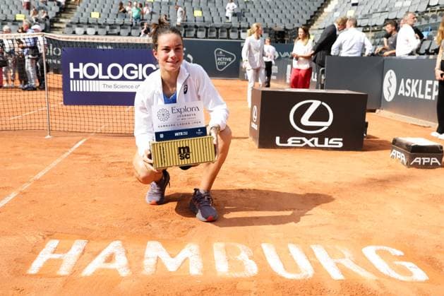 GER, Hamburg, xFSx, ATP250 Frauen-Tennistunier , MSC Hamburg Ladies Open 2025 , Finale ,20.07.2025 v.l. Lois Boisson (FRA) Siegerin in Hamburg Copyright: HMBxMedia FernandoxSoares