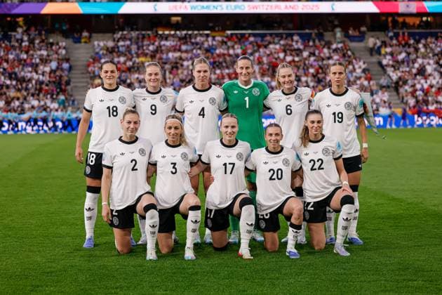 19th July 2025, St. Jakob-Park: The team of Germany during the UEFA Womens EURO 2025 Quarter-Final match between France and Germany at St. Jakob-Park in Basel, Switzerland. Francesco Farina SPP (FRANCESCO FARINA SPP) Copyright: xFRANCESCOxFARINAx xSPPx spp-en-FrFa-_O2A4617