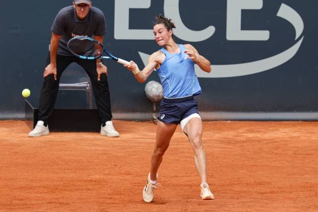 GER, Hamburg, xFSx, ATP250 Frauen-Tennistunier , MSC Hamburg Ladies Open 2025 , Finale ,20.07.2025 v.l. Lois Boisson (FRA) spielt eine Vorhand Copyright: HMBxMedia FernandoxSoares