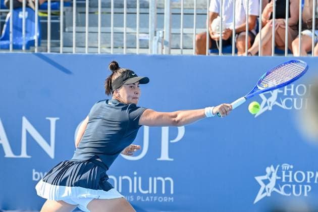 Bianca Andreescu of Canada during the Finals of Hopman Cup at Bari Fiera del Levante on July 20, 2025 in Bari, Italy  Copyright: xAndreaxRosito IPAxSportx xipa-agency.netx xx IPA_60649910 IPA_Agency_IPA60649910