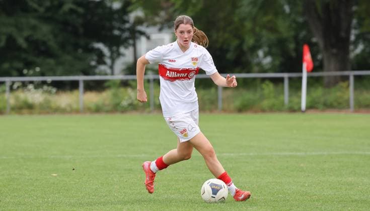 Stuttgart , Fußball Testspiel VfB Stuttgart Frauen vs. FC Heidenheim , Lenelotte Müller ( VfB )