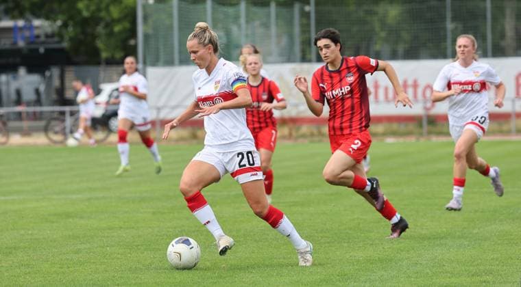 Stuttgart , Fußball Testspiel VfB Stuttgart Frauen vs. FC Heidenheim , Jana Beuschlein ( VfB )