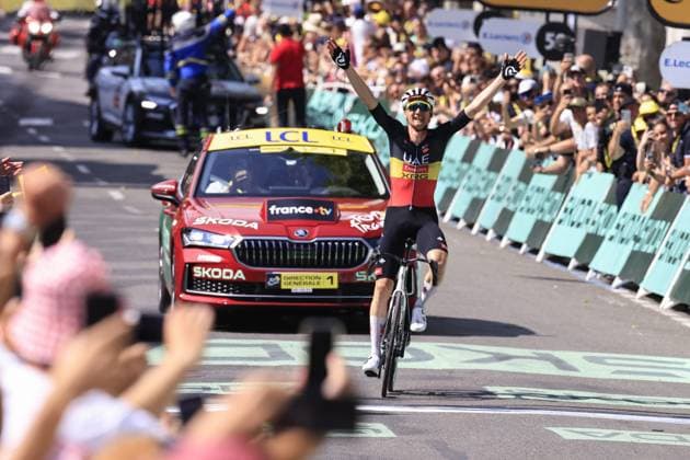 CICLISMO - Tour De France - Tour de France 2025 - Stage 15 Tim WELLENS, UAE Team Emirates - XRG, winner stage, during the Tour de France 2025, UCI WorldTour cycling event, Stage 15, Muret - Carcassonne (169,3 Km) on 20 July 2025 in Carcassonne, France during Tour de France 2025 - Stage 15, Tour De France race in France, France, July 20 2025 France France  Copyright: xIPAxSport ABACAx